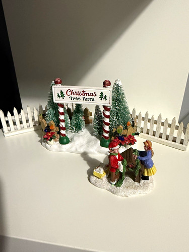 Christmas tree farm village - christmas,