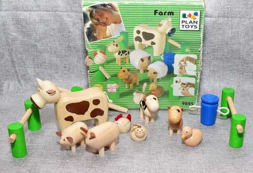 Plan toys farm - set, wooden