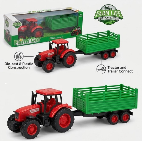 Farm tractor with - with, toy
