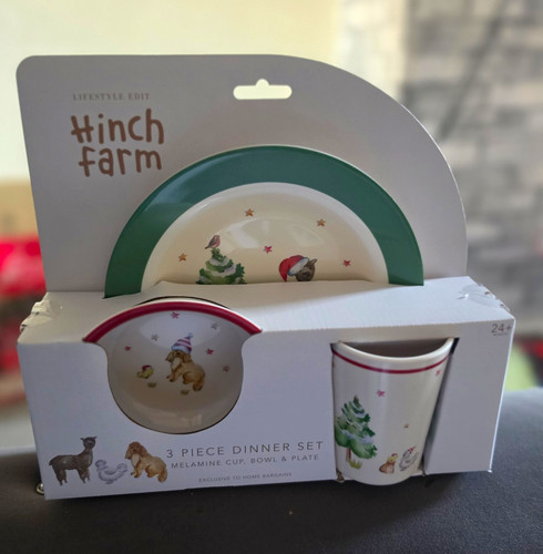 Hinch farm 3pc kids dinner - hinch, set