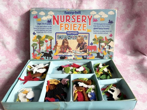 Vintage fuzzy felt nursery - vintage,
