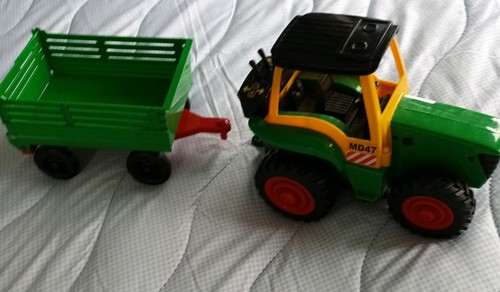 Farm tractor with - trailer, set