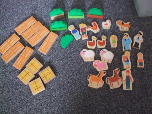 Wooden farm play set - wooden,