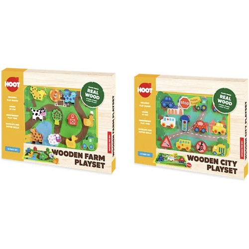 Kids wooden play set farm - play, or