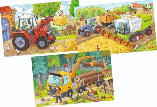 Goki farm vehicles jigsaw - farm,
