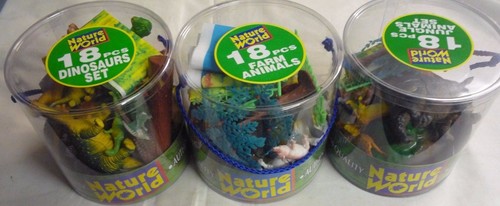 Plastic animals pce set - animals, new