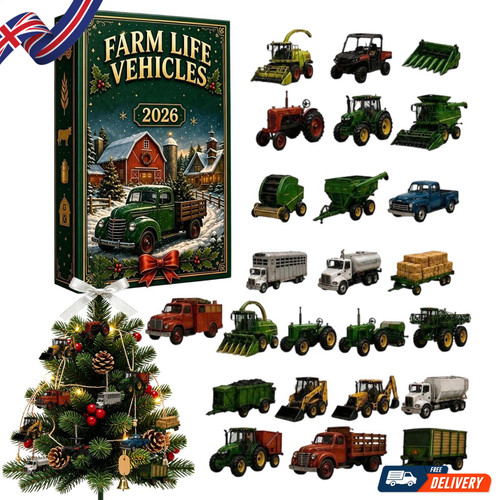 Farm vehicle advent - advent, calendar