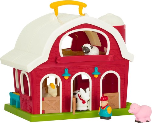Battat big red barn animal - red, barn,
