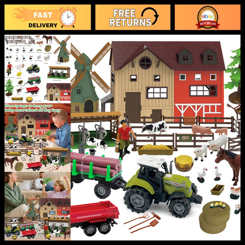136pcs farm animal - animal, playset