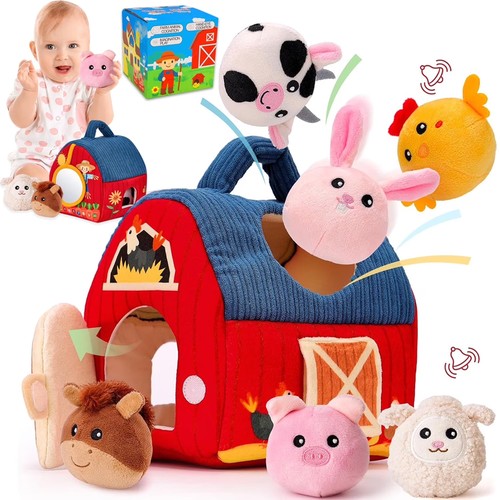 Barn with stuffed farm - barn,