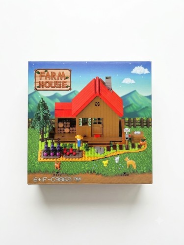 Farm house building block set - house,