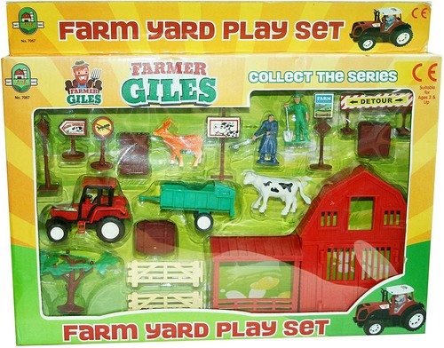 Kids farm set plastic - kids, toy