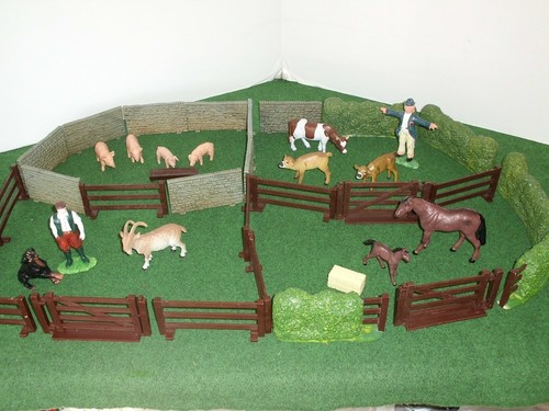 Elc farm set hedges walls - -,