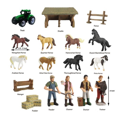 Dinobros horse toys stable - toys,