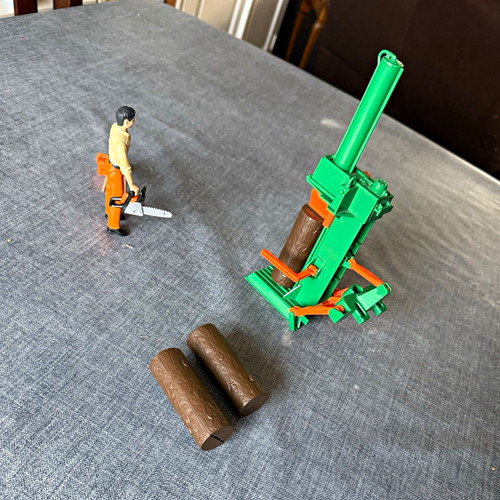Farm log splitter set - log,