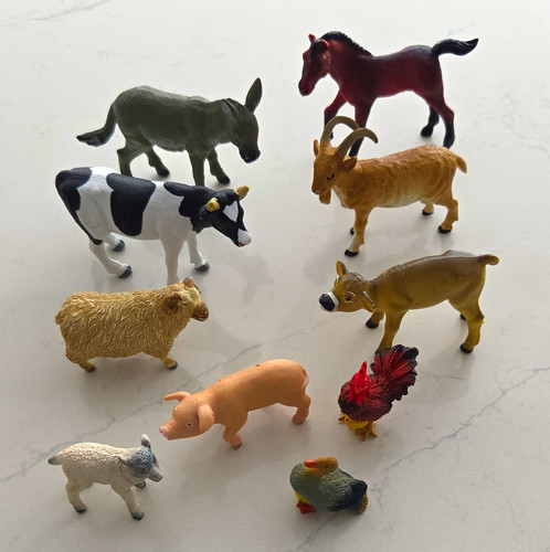 Elc mixed farm animals - farm, plastic