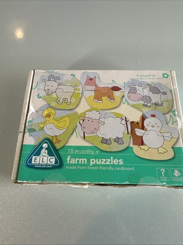 Elc farm puzzles wooden - elc,