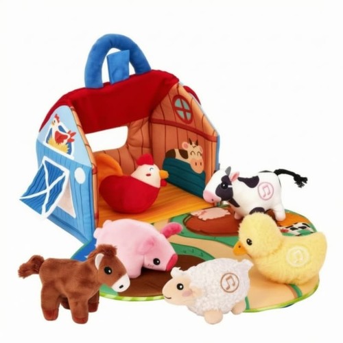 Portable barn play - set, with
