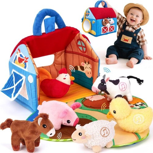 Barn play set with soft - barn,