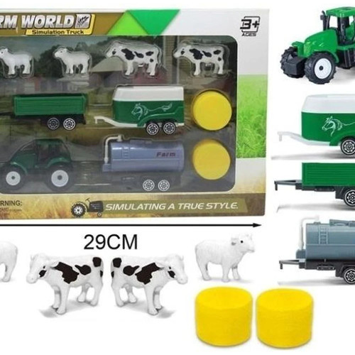 Farm set tractor with - farm,