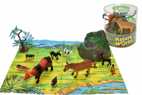 Tub pieces farm animals - of,