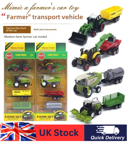4pc kids farm - farm, tractor
